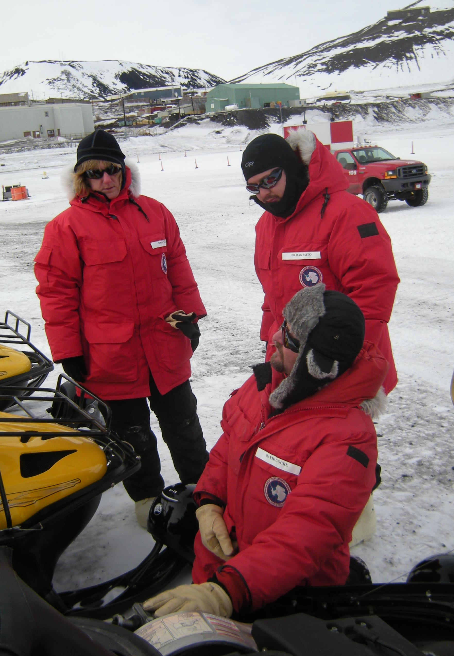 Dawn and Mak learn about drive belts and engine parts