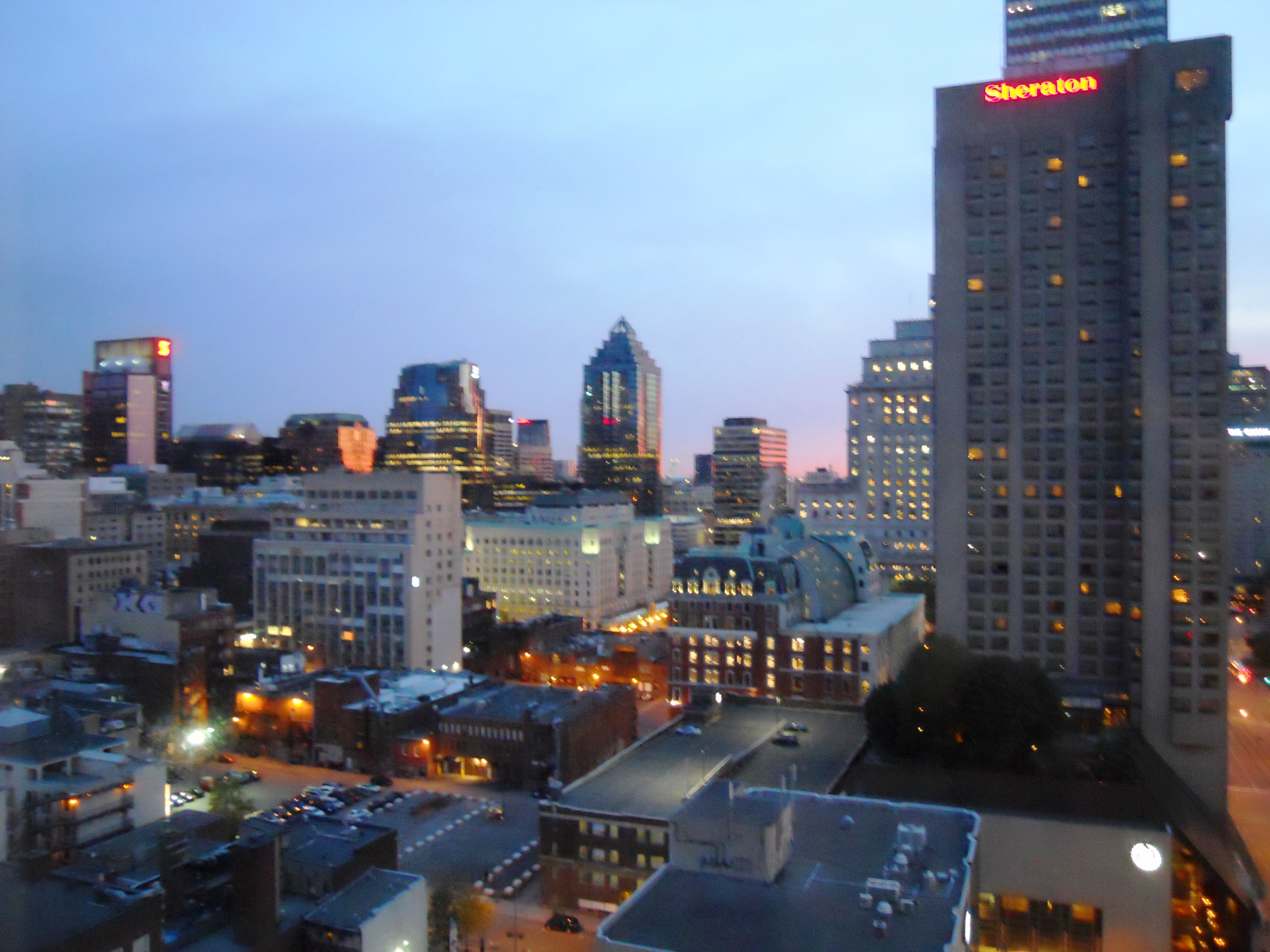 Montreal View from Le Crystal Hotel