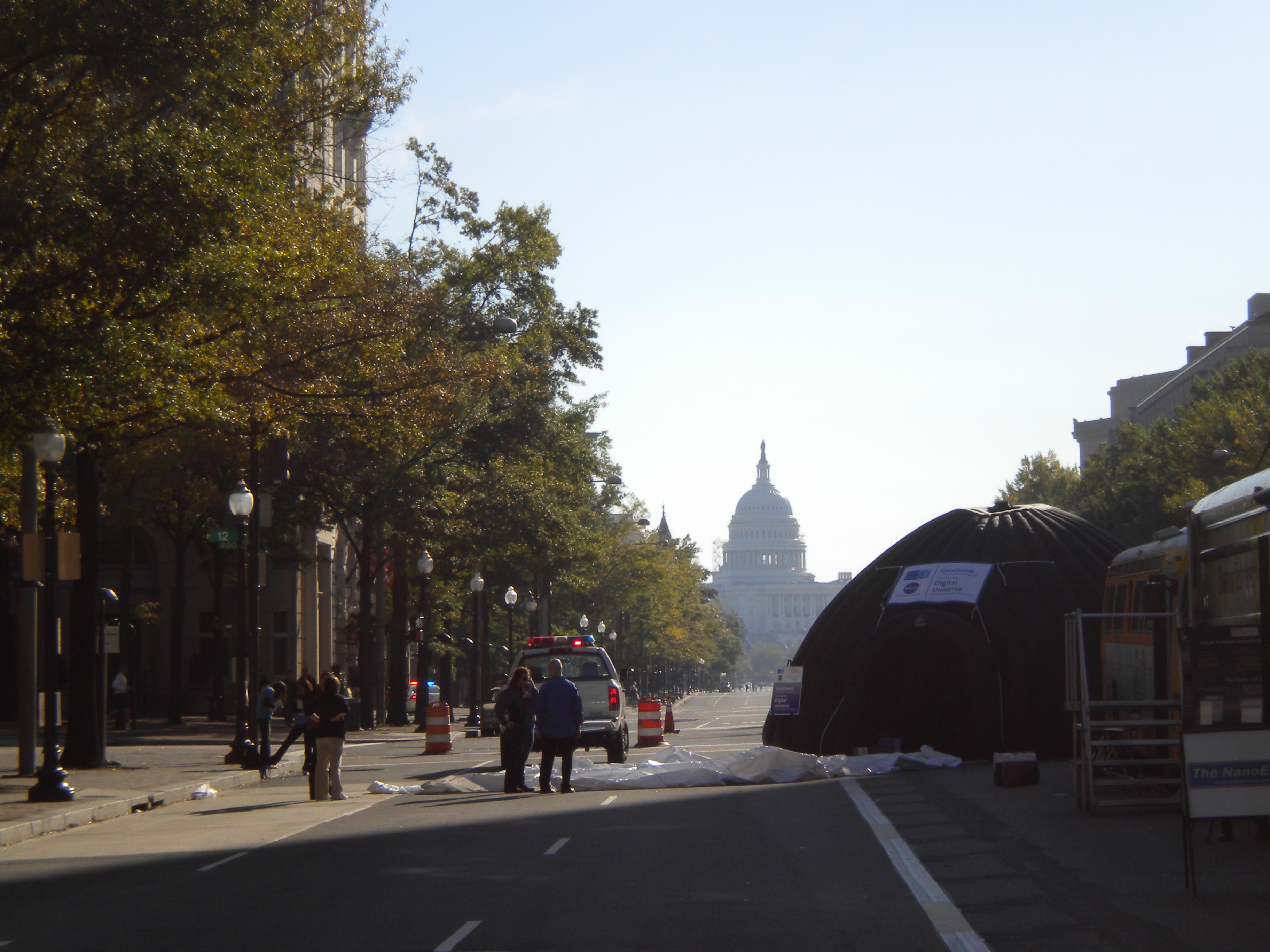 Looking down Pennsylvania Avenue - the Capital!